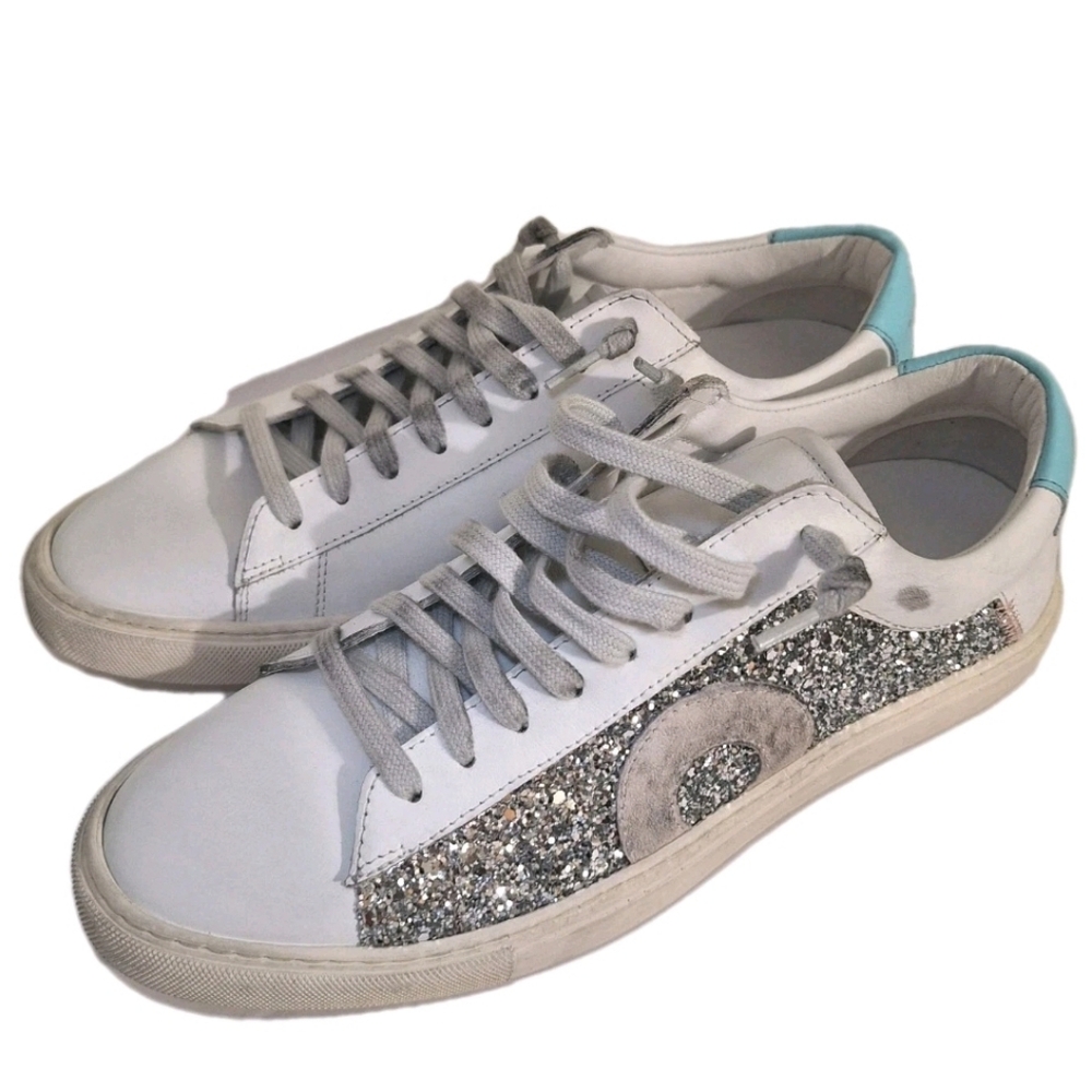 Oliver Cabell Low 1 Warp Distressed Leather Sneakers Womens Size 8 Like New